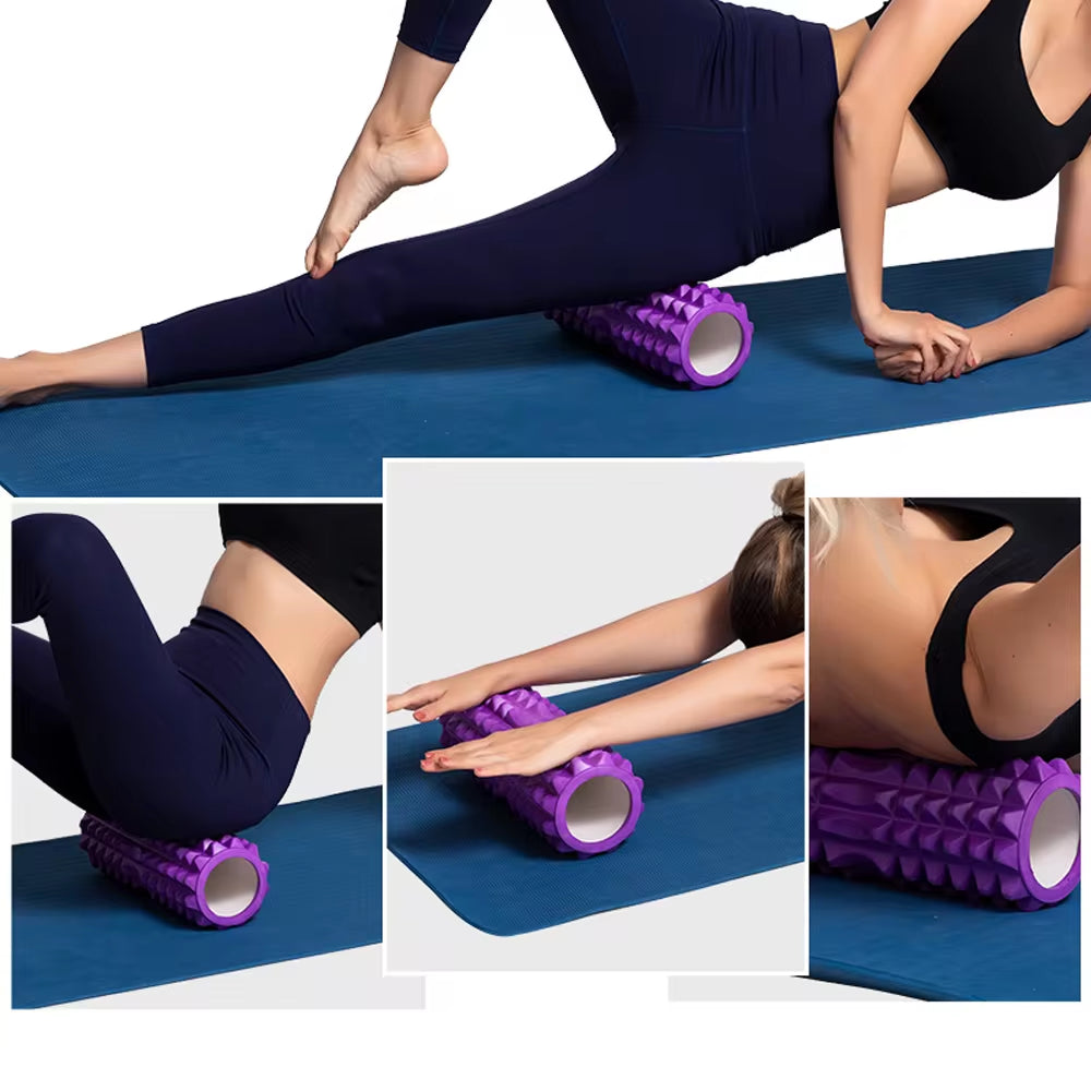 Yoga Foam Roller 26cm- Multi-Use Pilates & Back Massage Roller for Home Fitness & Stretching