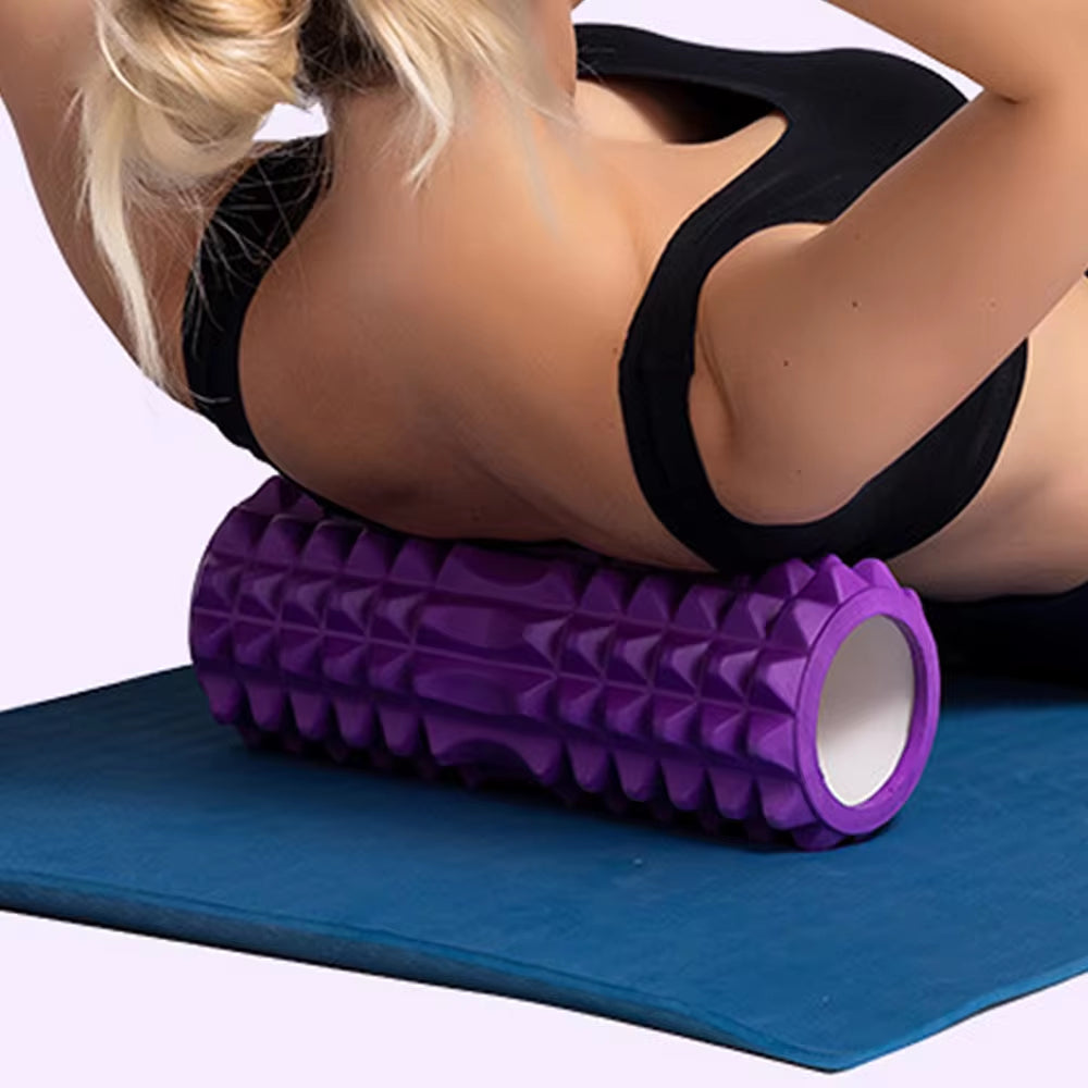 Yoga Foam Roller 26cm- Multi-Use Pilates & Back Massage Roller for Home Fitness & Stretching