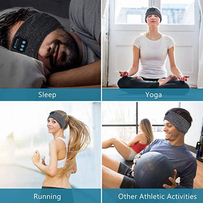 Bluetooth Sleep Headband – Wireless Music Earphones & Comfortable Sports Eye Mask for Relaxation & Sleep