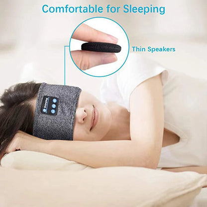 Bluetooth Sleep Headband – Wireless Music Earphones & Comfortable Sports Eye Mask for Relaxation & Sleep